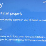 FIX: 0xc0000001 Your PC Couldn't start properly in Windows 10/11 (Solved).