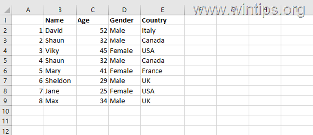 How to move rows in excel with data sort