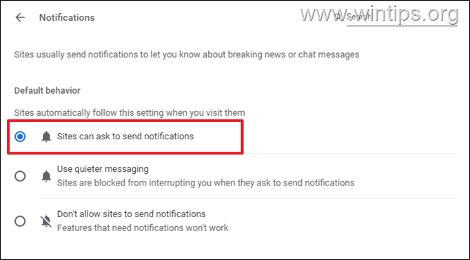 Enable Chrome Notifications