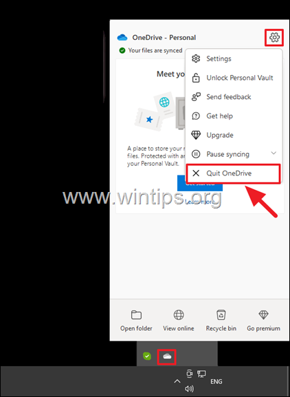 How to Stop Syncing Files to OneDrive.