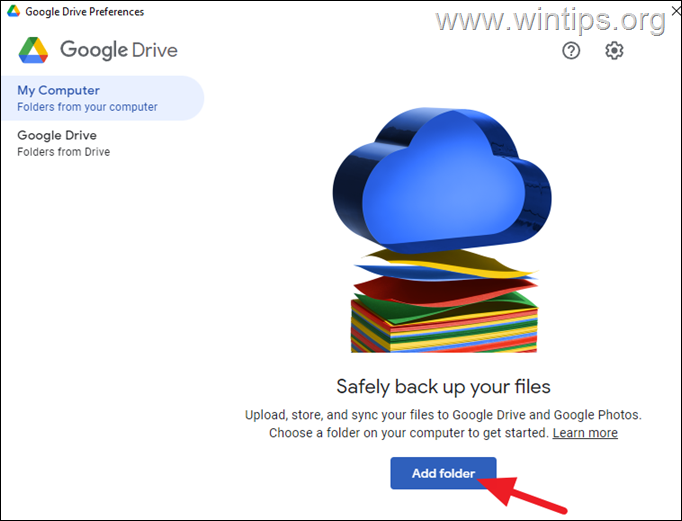 Backup Local Photos with Google Drive for desktop