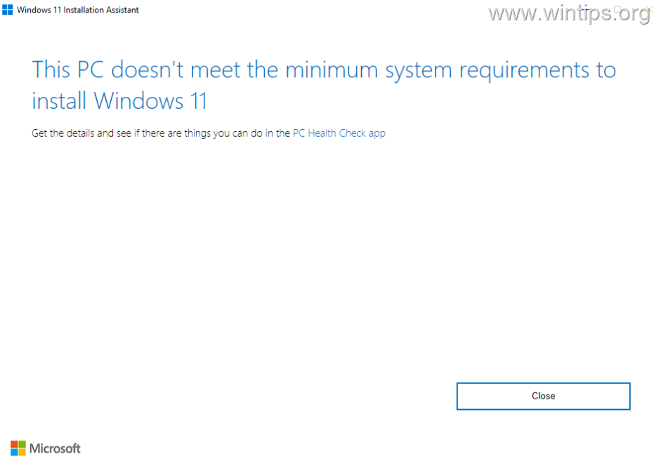Installing Windows 11 on an unsupported PC disables updates