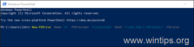 How to Map a Network Drive from PowerShell