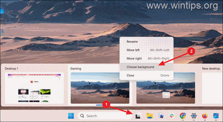 How to Change Background on Virtual Desktops