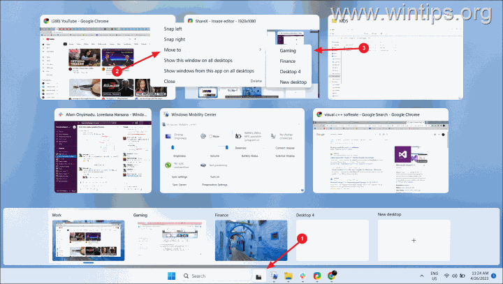 Manage virtual Desktops - Windows 11