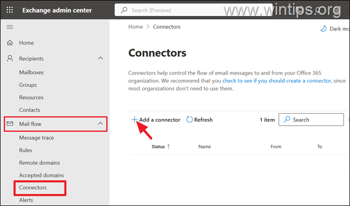 Add Mail Routing Connector in Microsoft 365 /Office 365