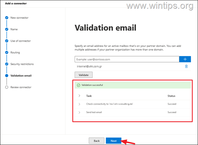FIX: Microsoft365 Connector validate email failed