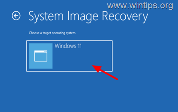 How to Restore Windows 10/11 using the Full System Image Backup.