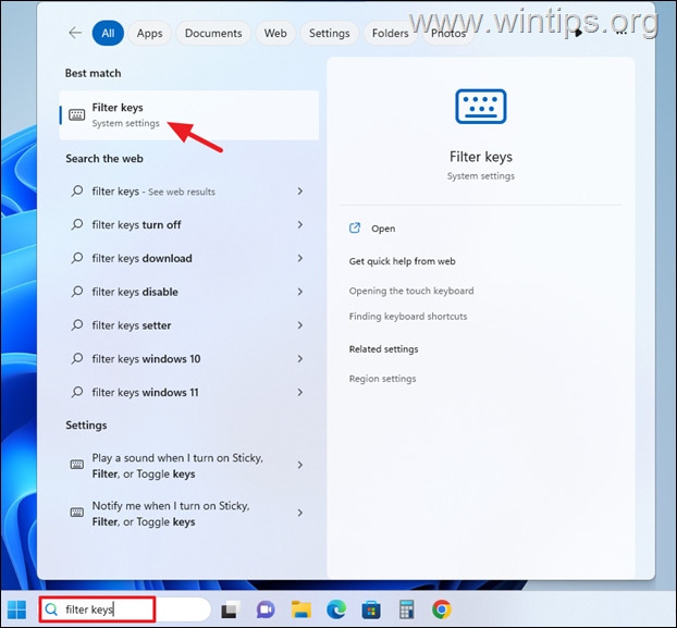 FIX Windows key Not Working - Filter keys