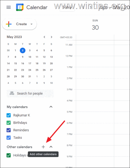 add outlook.com calendar to google calendars