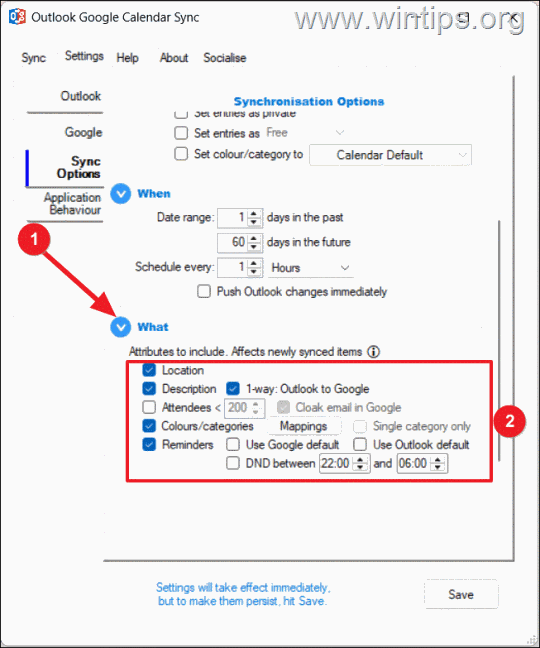 sync outlook and google calendars