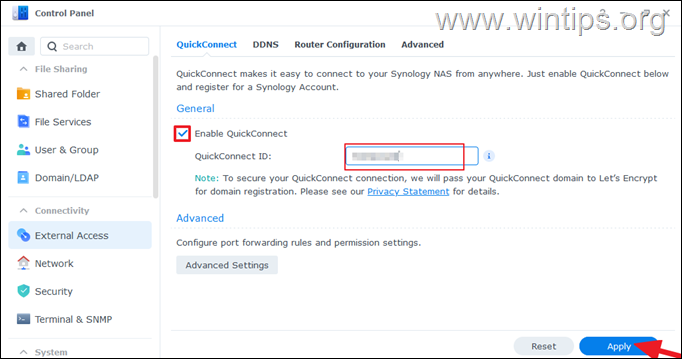 How to Set Up Synology QuickConnect.