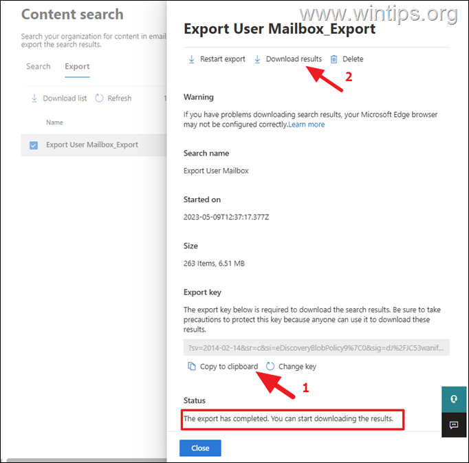  Export User mailbox - Office365