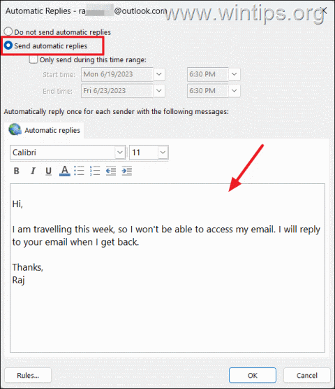 Send Automatic Replies - How to Send Automatic Replies Microsoft365/Ofice365/Exchange