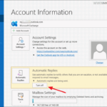 How to Send Automatic Replies in Outlook with an Office365/Exchange Account.