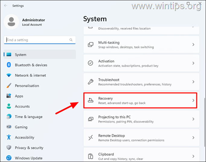 How to Boot in WinRE Advanced Options on Windows 10/11.