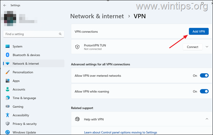 Set Up VPN Connection