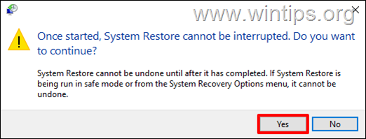 system restore