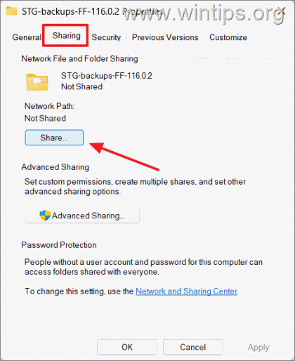 Share Folder on Windows 11