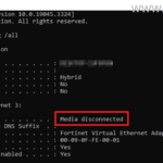 FIX: Media Disconnected error on Windows 10/11.
