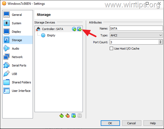 Add Virtual Disk in VirtualBox Machine
