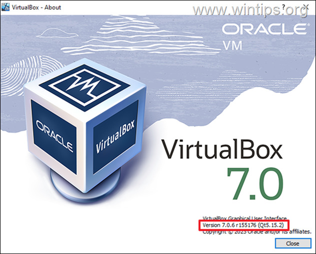 Check VirtualBox Version