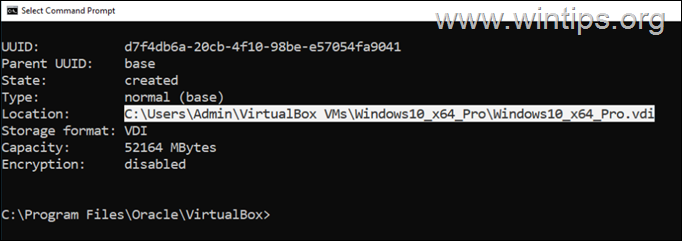 List virtualbox virtual disks (vdi files)