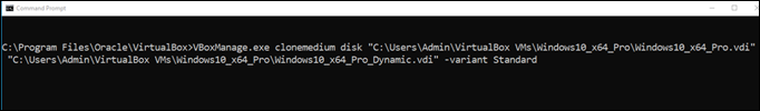 How to Convert VirtualBox Fixed Disk to Dynamic.