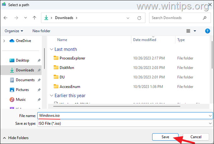Download Windows 11.iso file