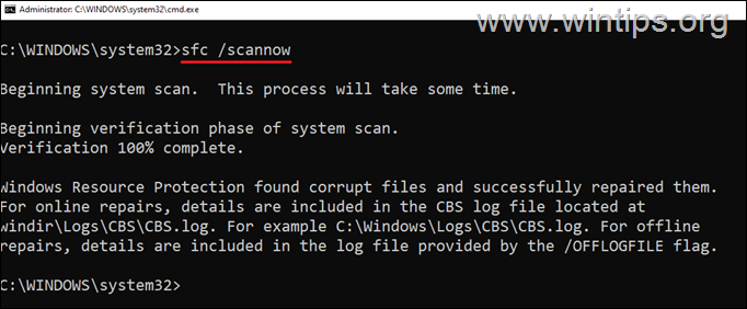 Scan and Repair Windows System Files