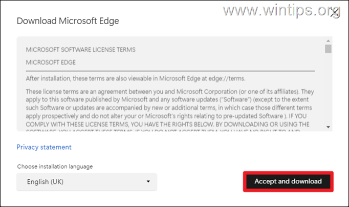 Install Microsoft Edge