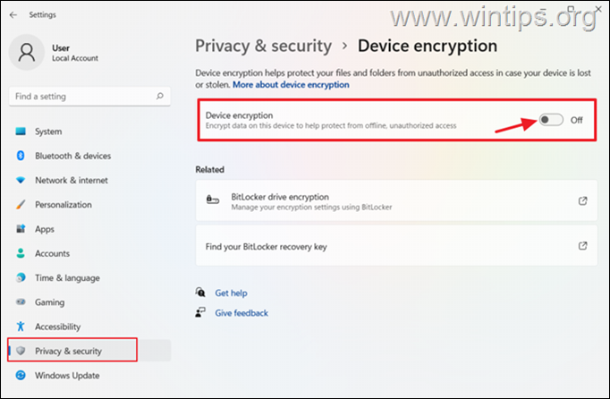 How to Turn Off Device Encryption in Windows 11.