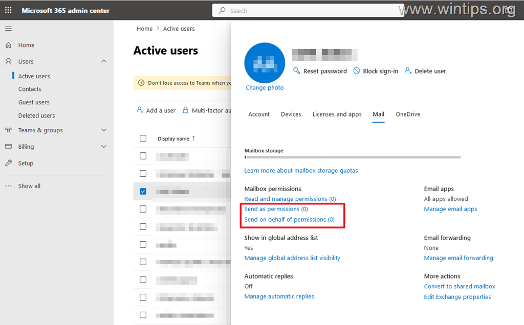 How To Give Permissions To A User s Mailbox To Others In Office 365 