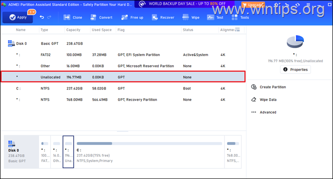 Resize EFI System Reserved Partition