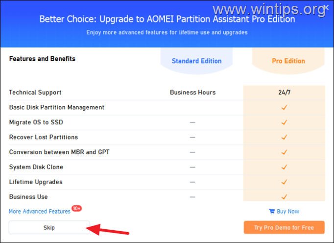 Install AOMEI Partition Assistant FREE