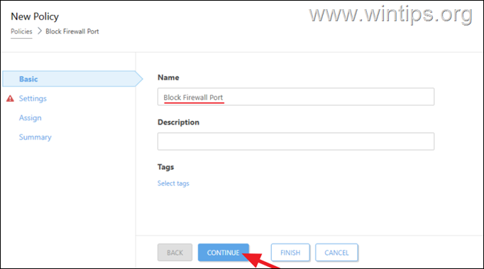 Create ESET PROTECT Policy