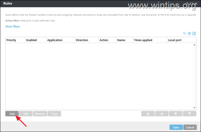 eset protect - eset endopoint firewall settings