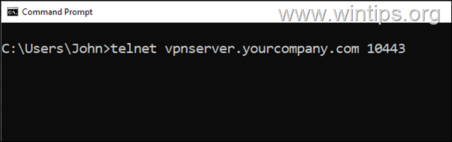 test vpn server connectivity