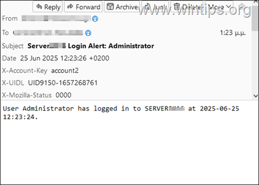 Login email notfication