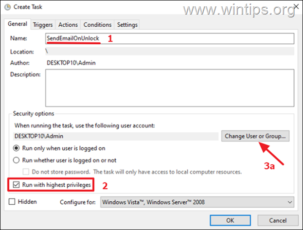 Send Email on unlock