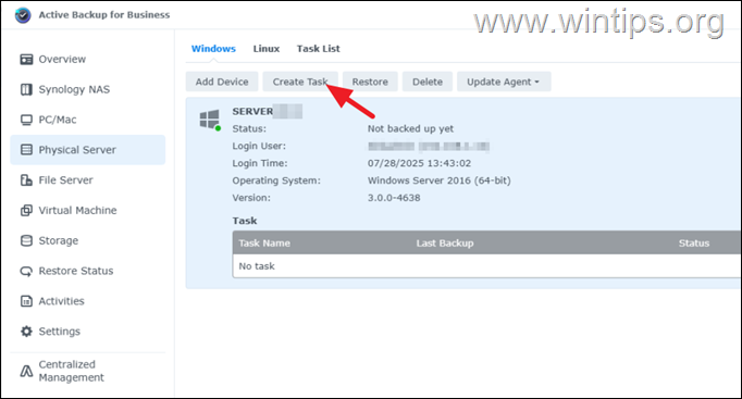How to Backup an Entire Windows Server or PC with Active Backup for Business on Synology NAS.