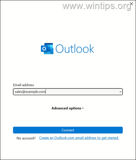 Add Share Mailbox as an email account in Outlook
