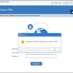 FIX: FortiClient Credential or SSLVPN configuration is wrong (-7200)