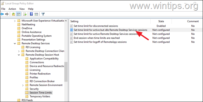 auto disconnect idle users