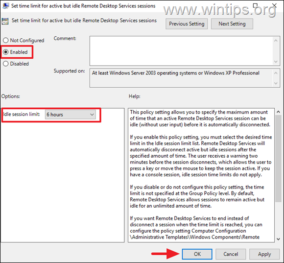 auto disconnected inactive users