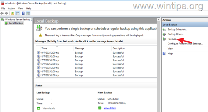 How to restore active directory system state