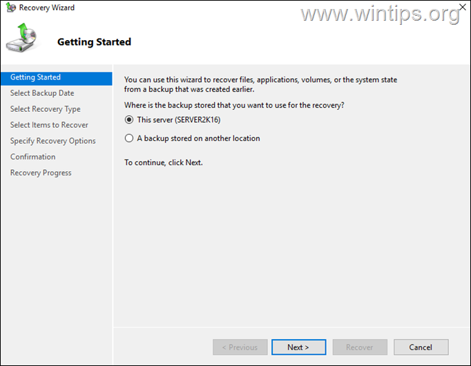 How To Restore Active Directory From a Windows Server Backup.
