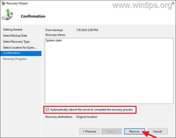 restore active directory