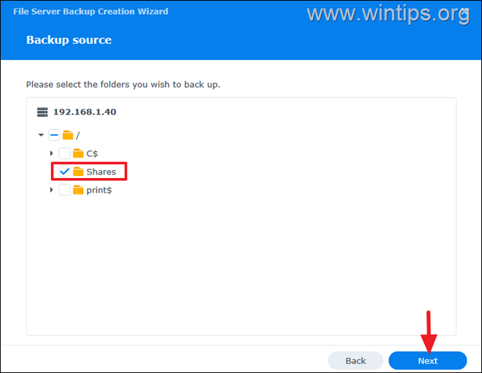 How to Use Synology Active Backup for Business to Back up the Shared Files from a Windows File Server to a Synology NAS. *