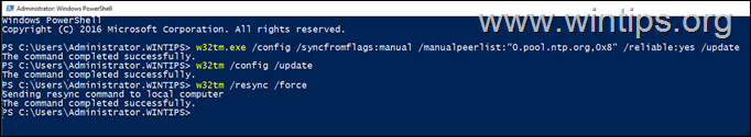 Configure PDC to Sync with an External Time Server.
